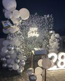 Silver Glam Birthday Setup - photo 2