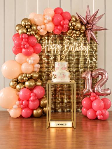 12th Birthday Sequin Backdrop