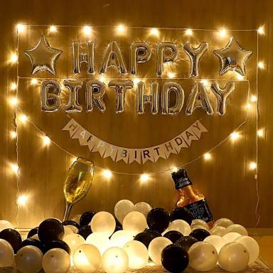 Elegant Golden Birthday Wall Decoration