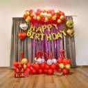 Romantic Red And Gold Birthday Love Setup - photo 1