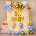 Oh Baby Gender Reveal Backdrop Decor - photo 1