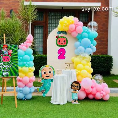 Cocomelon Theme 2nd Birthday Decoration