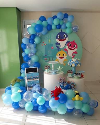 Baby Shark Underwater Theme Balloon Decoration