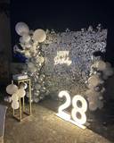 Silver Glam Birthday Setup - photo 3