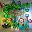 Jungle Safari Birthday Balloon Backdrop - photo 2