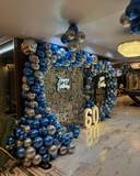 Elegant Sapphire And Silver 60th Birthday Setup - photo 6