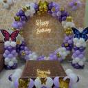 Butterfly Bliss Birthday Balloon Setup - photo 1