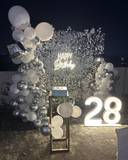 Silver Glam Birthday Setup - photo 4