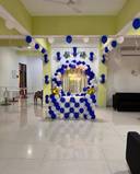 Blue And White Birthday Balloon Arch - photo 1