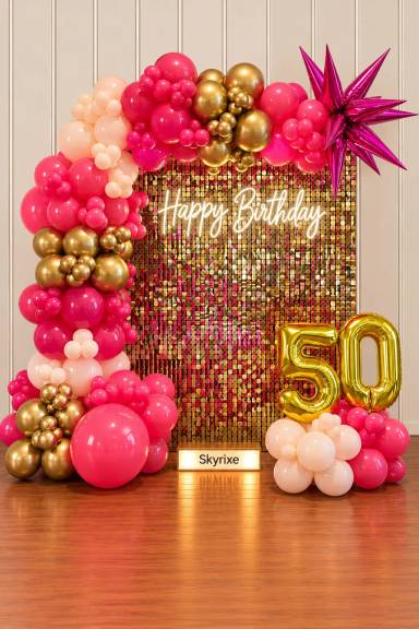 50th Birthday Sequin Decoration