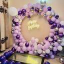 Lavender And Silver Royal Balloon Arch - photo 1