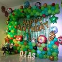 Jungle Safari Birthday Balloon Backdrop - photo 1