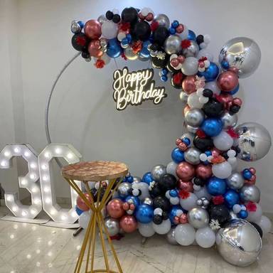 Balloon Arch with LED Numbers
