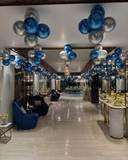 Elegant Sapphire And Silver 60th Birthday Setup - photo 2