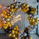 Golden Elegance Birthday Balloon Ring - photo 1