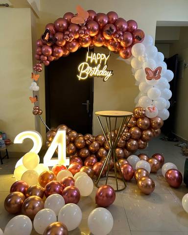 Elegant Butterfly Themed Birthday Setup