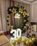 Luxury Black And Gold Birthday Arch - photo 3