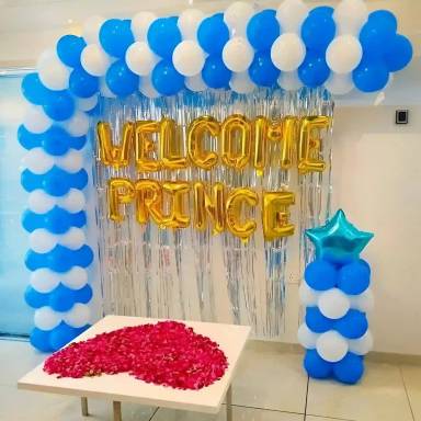 Blue Royal Prince Welcome Setup