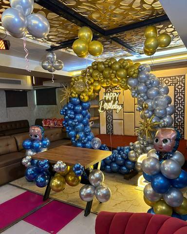 Royal Gold And Blue Birthday Celebration