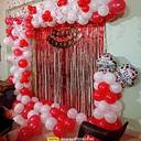 Red And White Birthday Celebration Backdrop - photo 1
