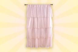 Add 2 Frill Square Curtains (vibrant color)