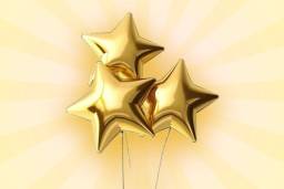 Add 2 Star Foil  Balloon (various color)