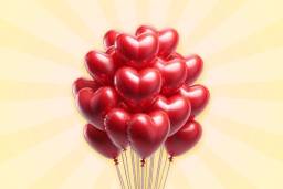 Add 50 (pcs)Heart Rubber Balloons
