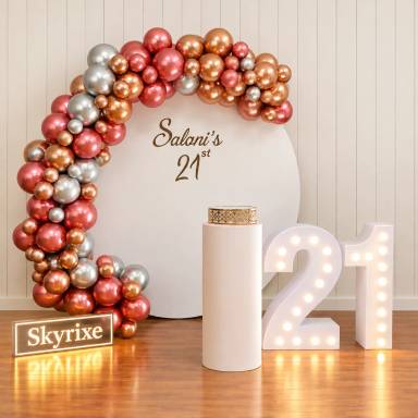 Adult Birthday Party Backdrop Balloon Decoration