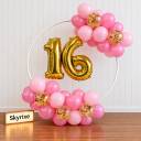 Birthday Backdrop Mini Ring Balloon Decoration - photo 1