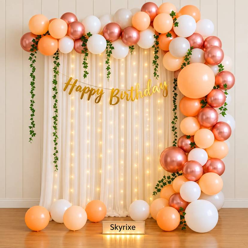 Birthday Decoration with Backdrop - Image 1