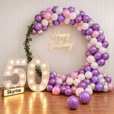 Birthday Ring Balloon Decoration at Home