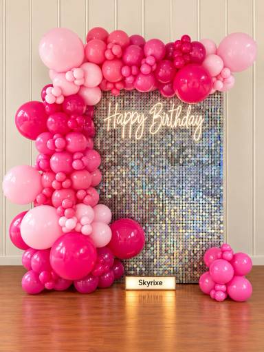 Birthday Simmer Wall Balloon Arch