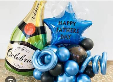 Father Day Champagne Celebration Balloon Arrangement