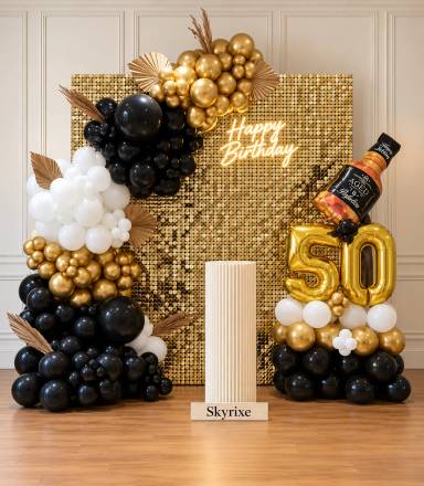 Gold Sequin 50th Birthday