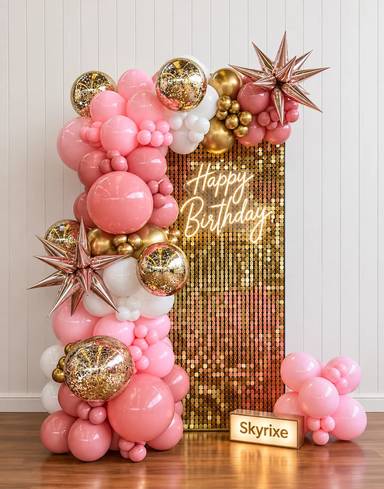 Gold Sequin Birthday Backdrop