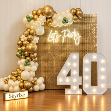 Gold Shimmer Wall Party Decoration