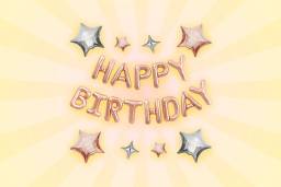 HBD Foil Banner