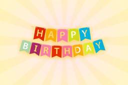 HBD Paper Banner ( various colors)