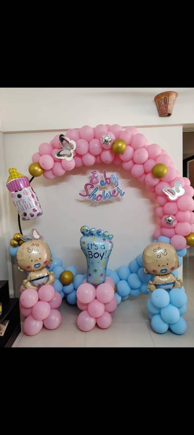 Baby Shower Balloon Backdrop