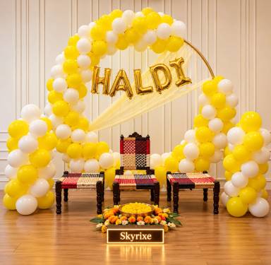 Haldi Decoration at home