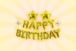 Happy Birthday Foil Banner