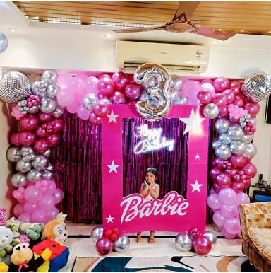 Barbie Themed Birthday Backdrop
