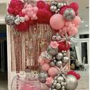 Pink And Silver Starburst Birthday Backdrop - photo 1