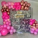 Rose Gold Glam Sequin Backdrop - photo 1