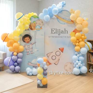 Space Theme Balloon Backdrop