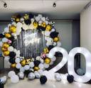 Black And Gold Birthday Arch - photo 1