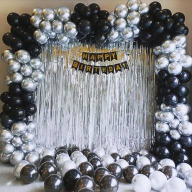 Silver And Black Luxury Birthday