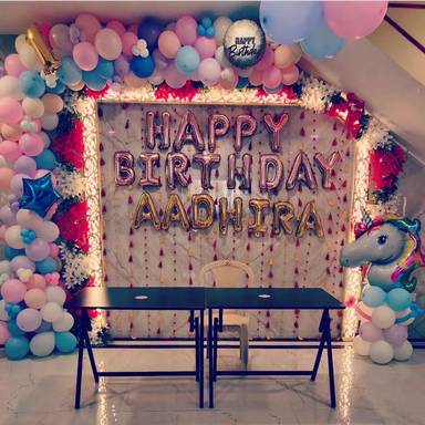 Unicorn Fantasy Birthday Backdrop