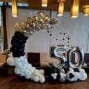 Black And Gold 50th Birthday Balloon Decor - photo 1
