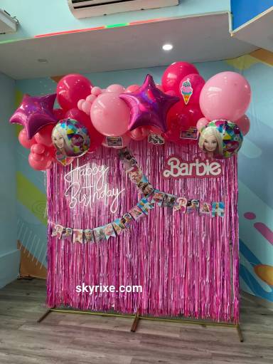 Barbie Themed Balloon Decoration